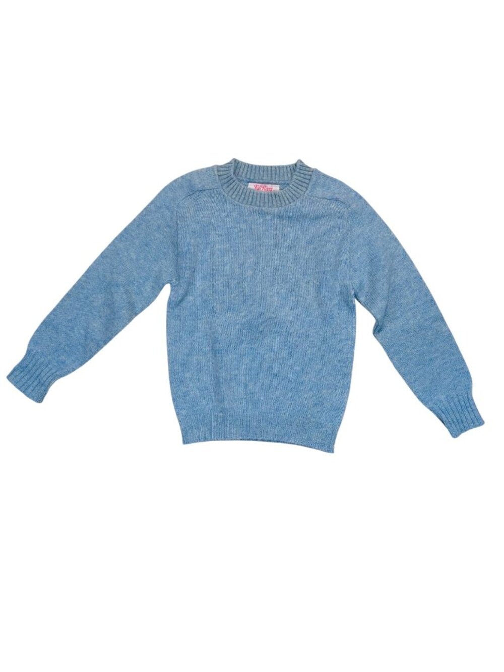 Fall River Knitting Mills Vintage Wool Crewneck Sweater 10 Child Blue USA